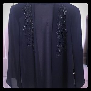 Mother-of-the-Bride Three-Piece Wide-Leg Pantsuit